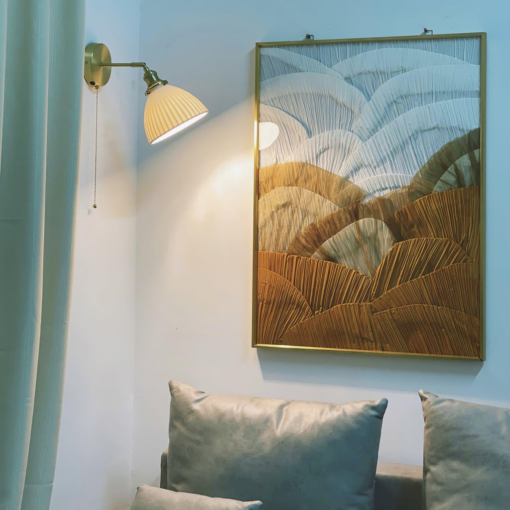 Lustra Lampe Murale Céramique Laiton Élégante - Neutralighting