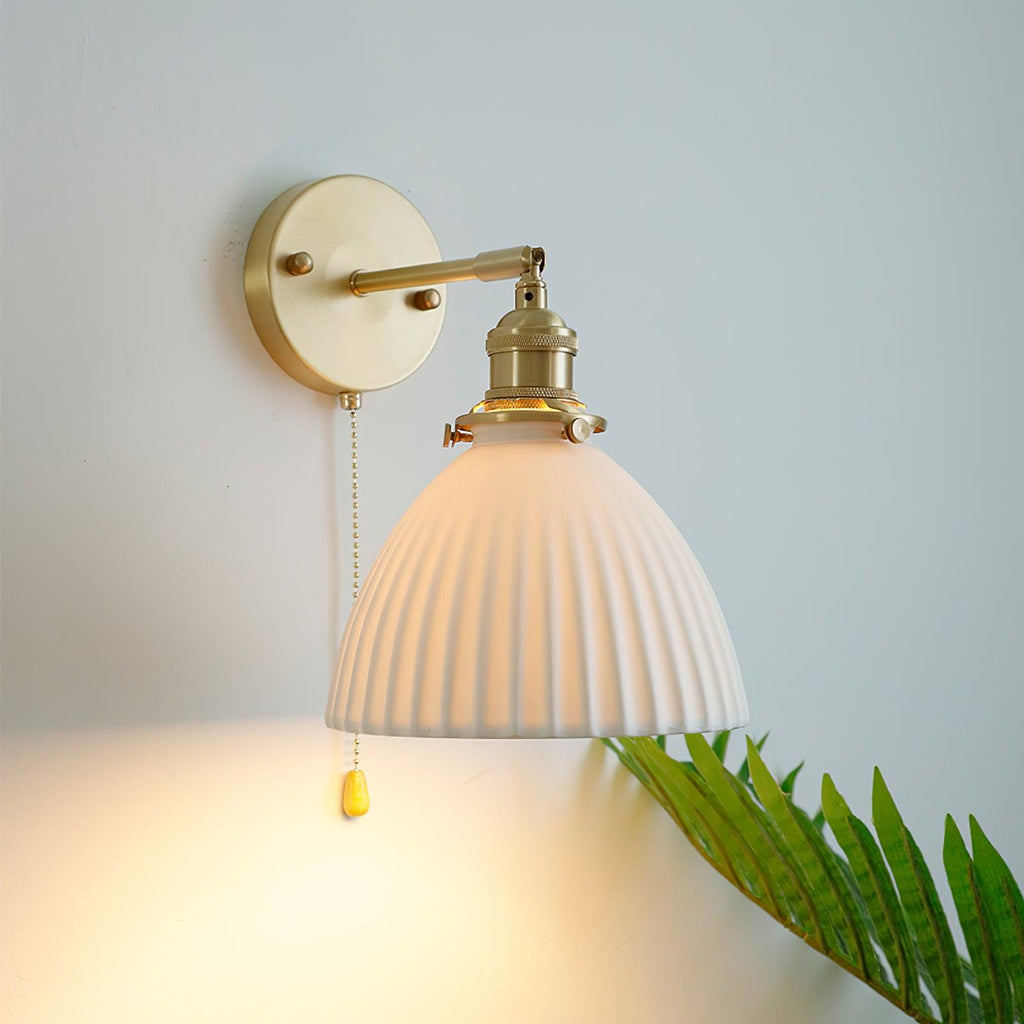 Lustra Lampe Murale Céramique Laiton Élégante - Neutralighting