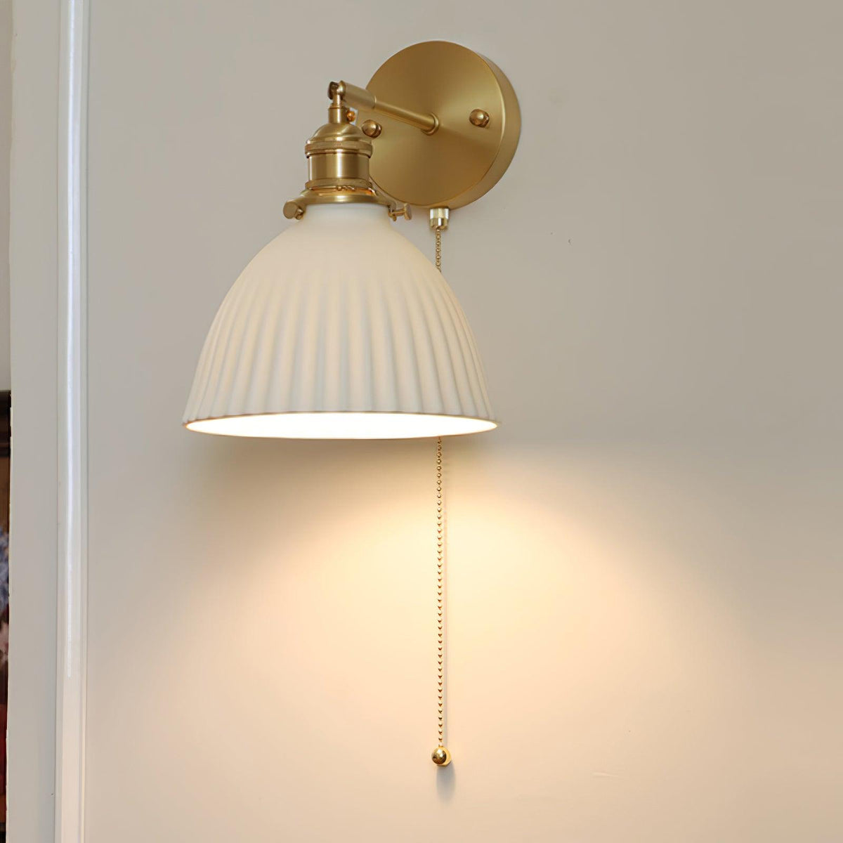 Lustra Lampe Murale Céramique Laiton Élégante - Neutralighting