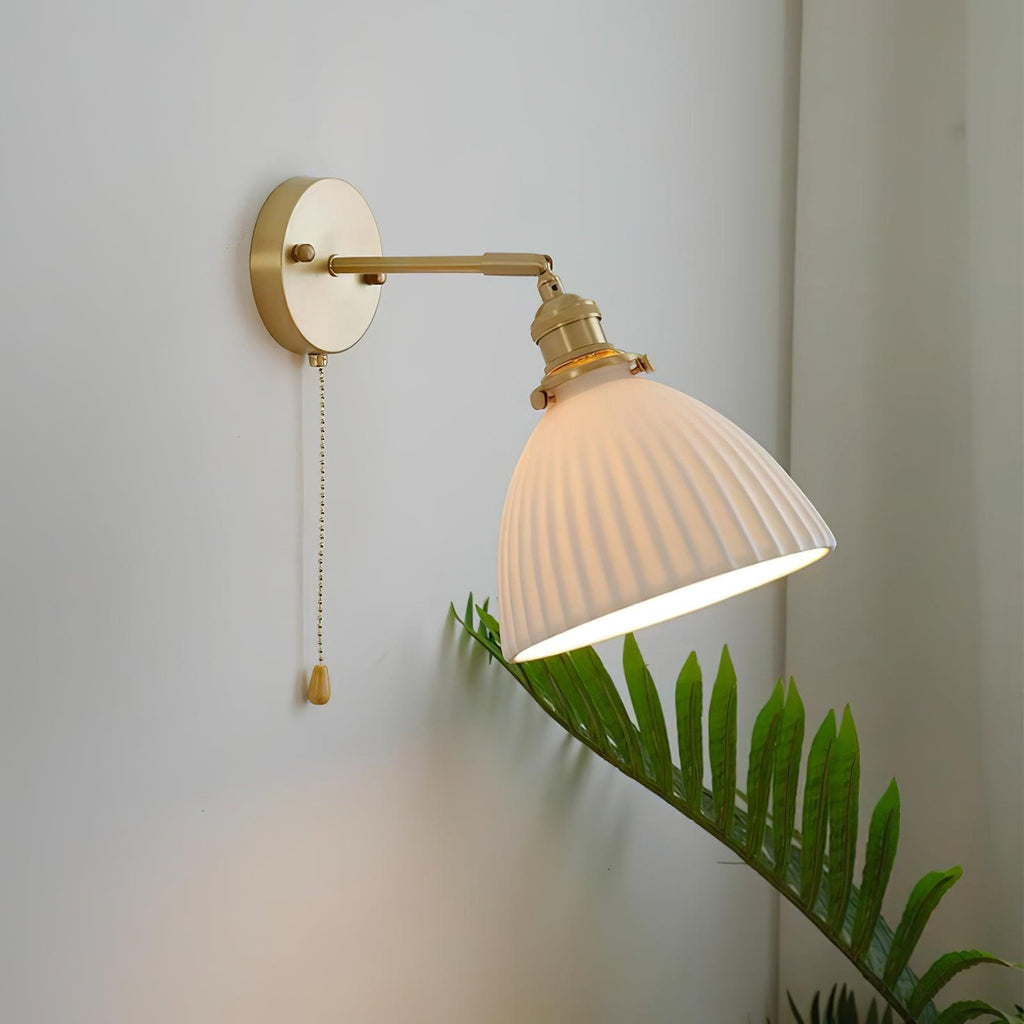 Lustra Lampe Murale Céramique Laiton Élégante - Neutralighting