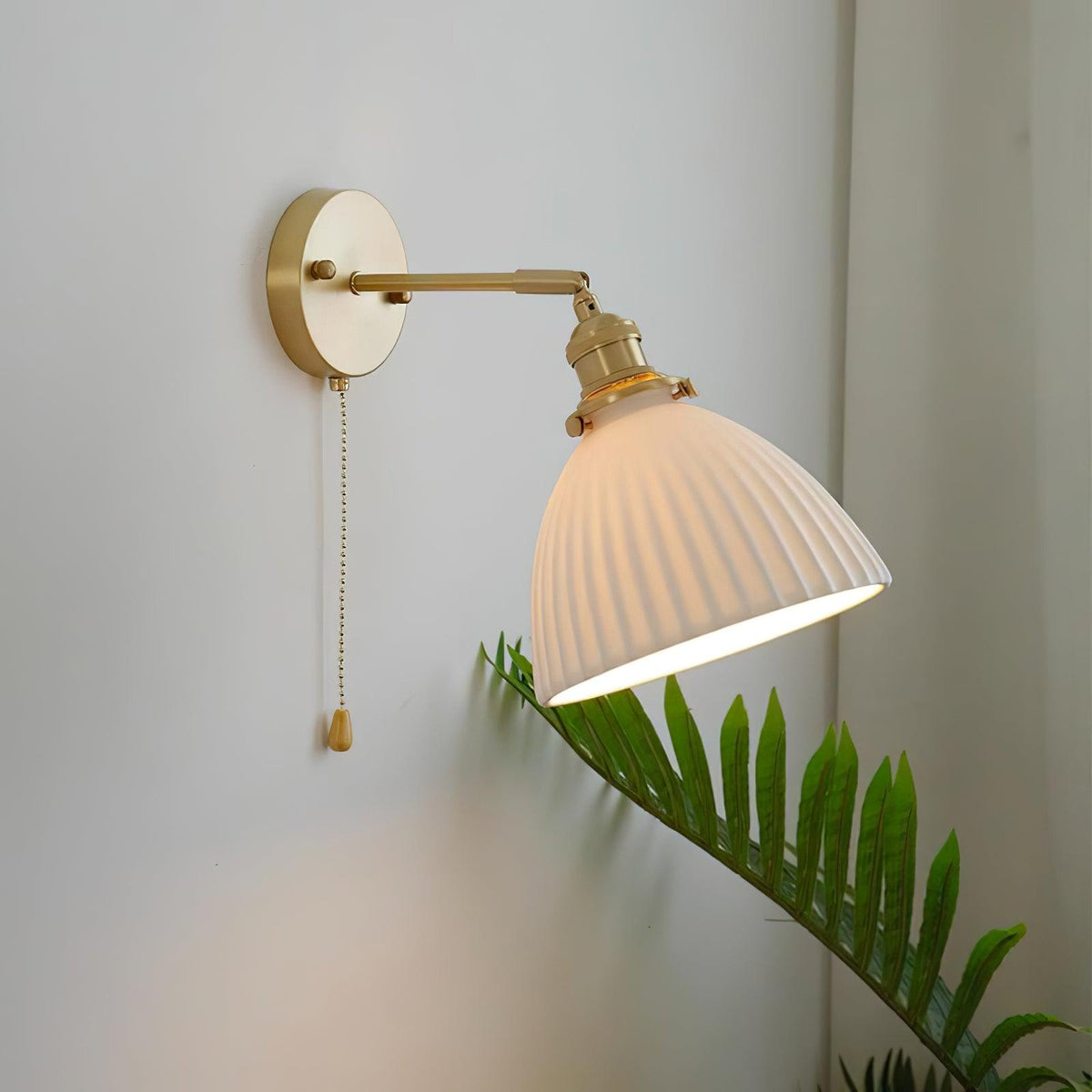 Lustra Lampe Murale Céramique Laiton Élégante - Neutralighting