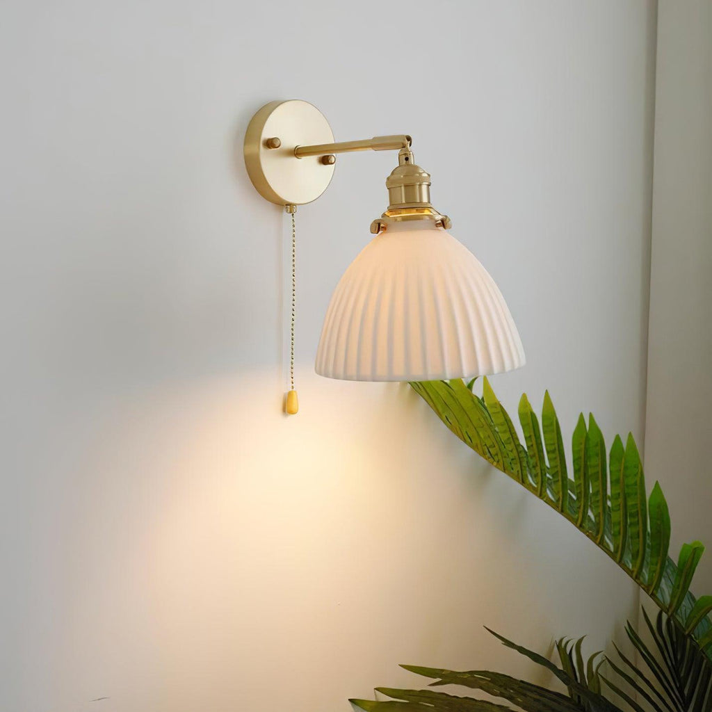 Lustra Lampe Murale Céramique Laiton Élégante - Neutralighting