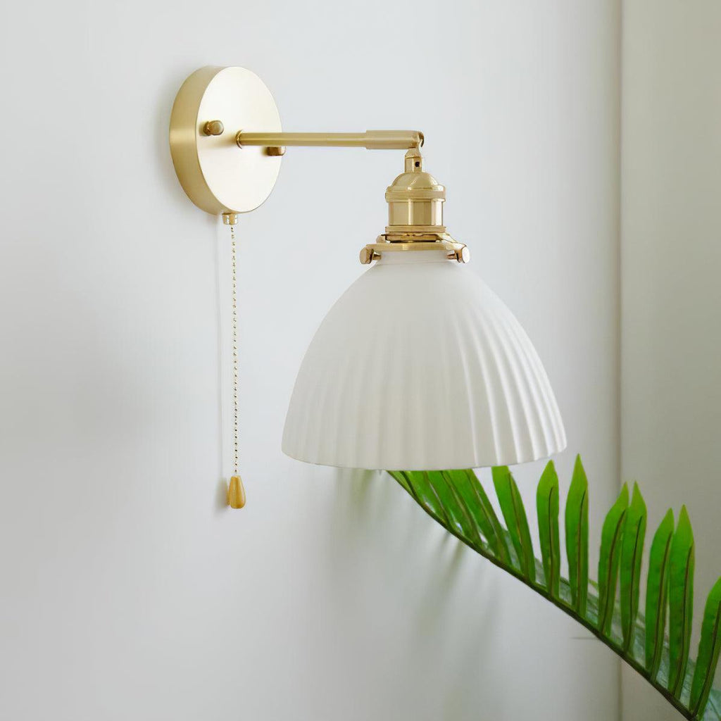 Lustra Lampe Murale Céramique Laiton Élégante - Neutralighting