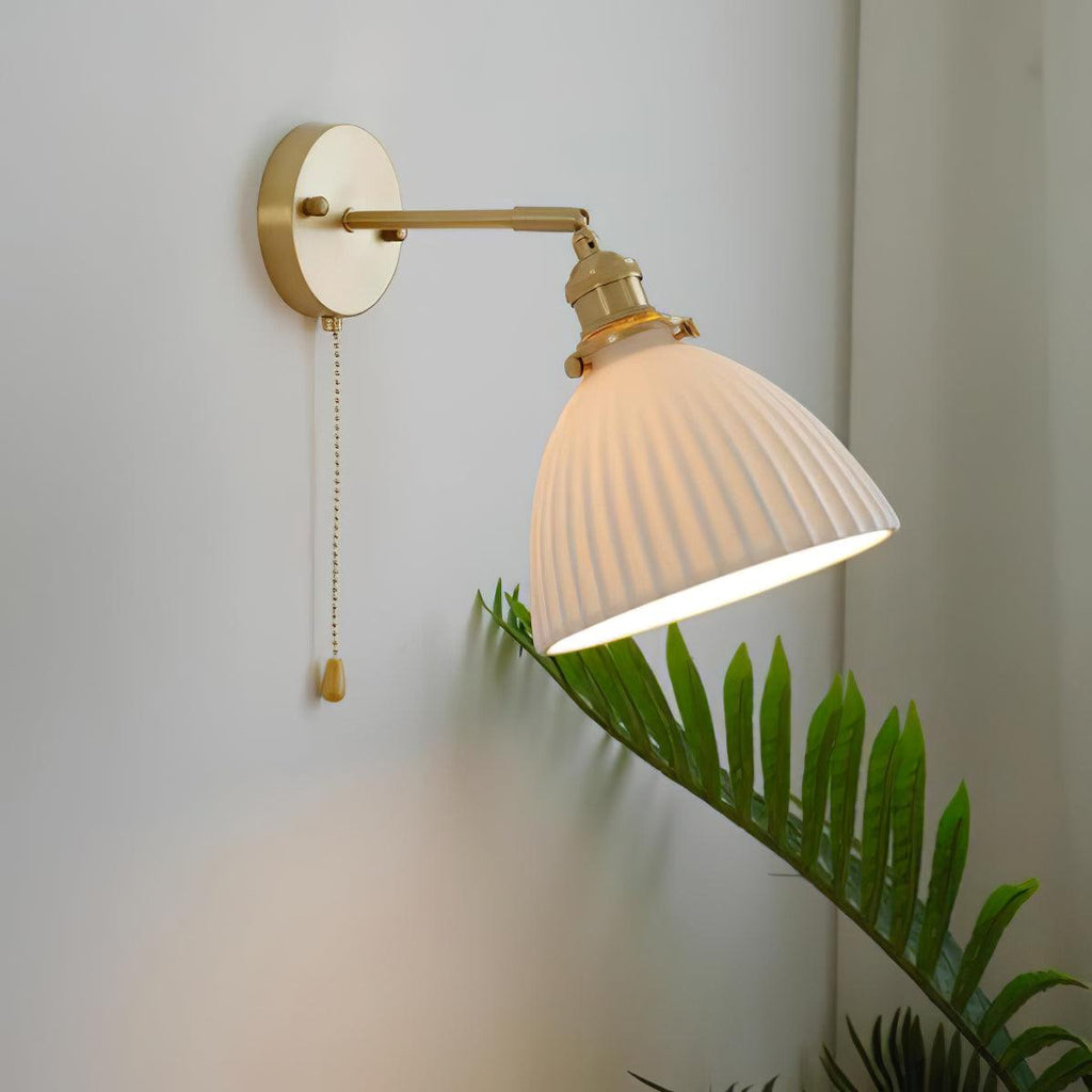 Lustra Lampe Murale Céramique Laiton Élégante - Neutralighting