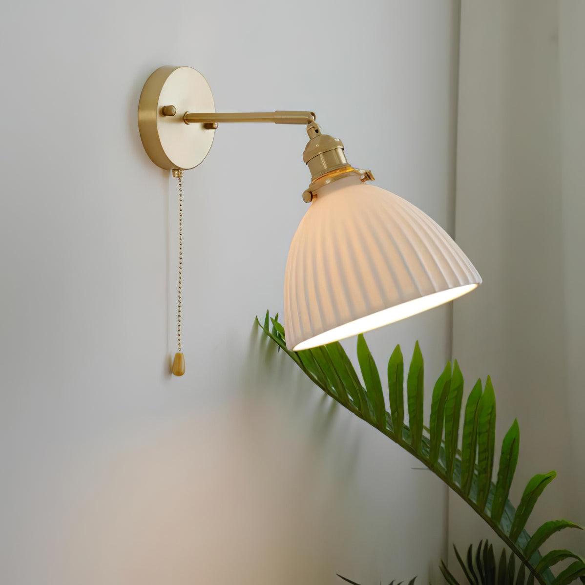 Lustra Lampe Murale Céramique Laiton Élégante - Neutralighting
