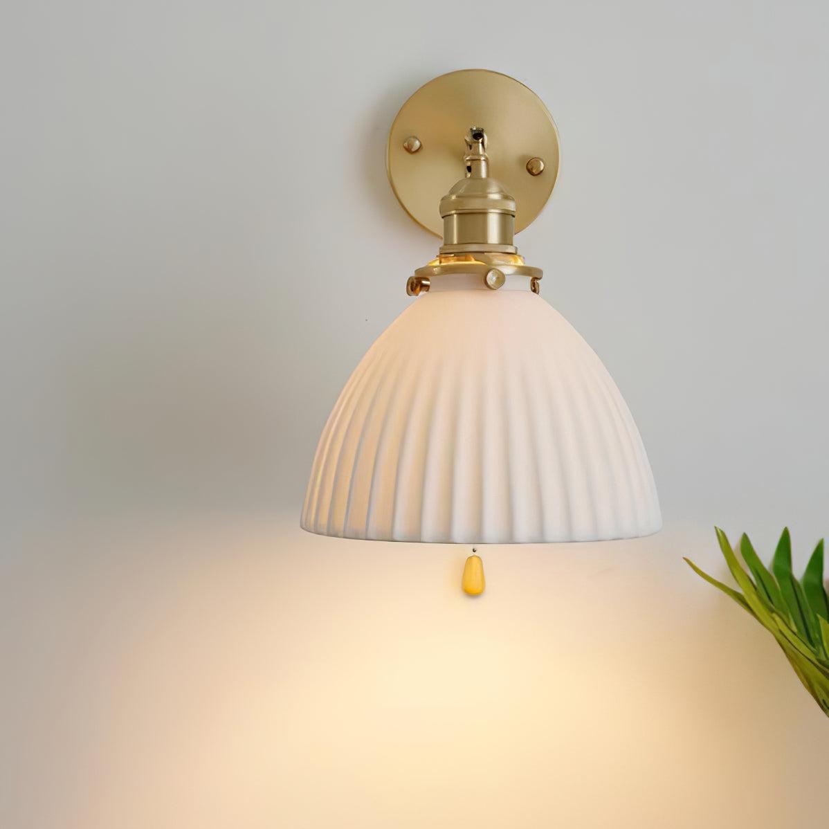 Lustra Lampe Murale Céramique Laiton Élégante - Neutralighting