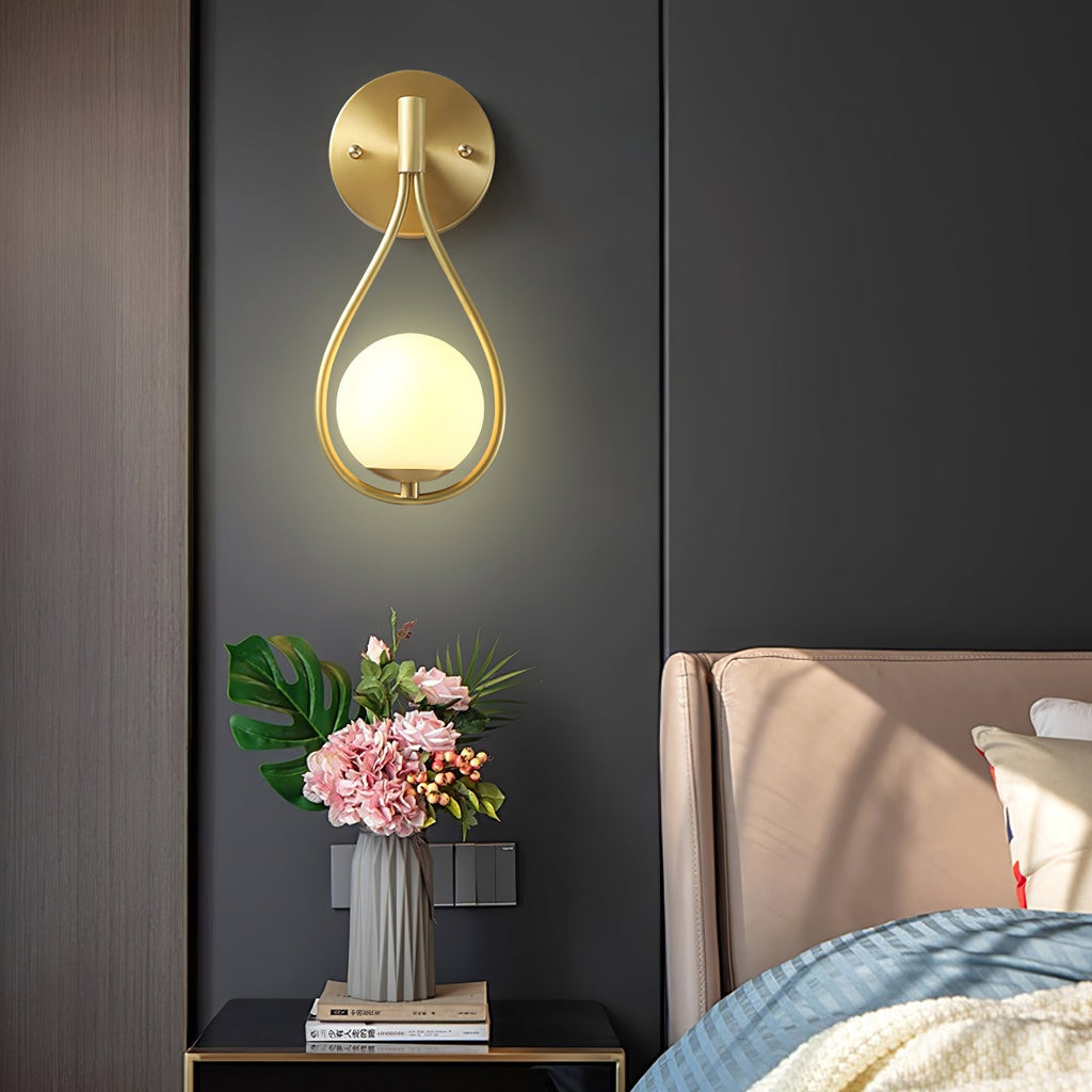 Icarila Moderne Minimaliste Vanité Laiton Verre Applique Murale - Neutralighting