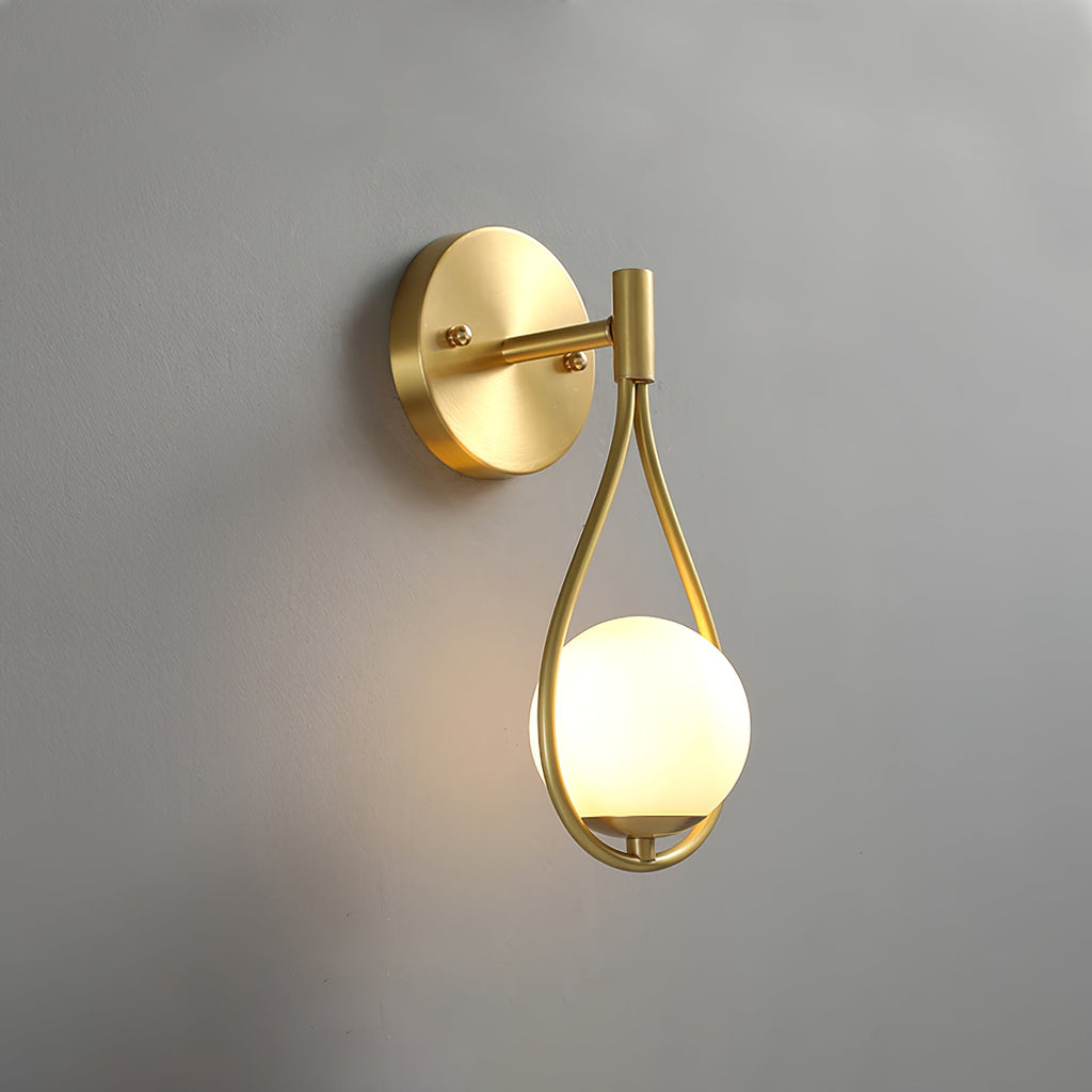 Icarila Moderne Minimaliste Vanité Laiton Verre Applique Murale - Neutralighting