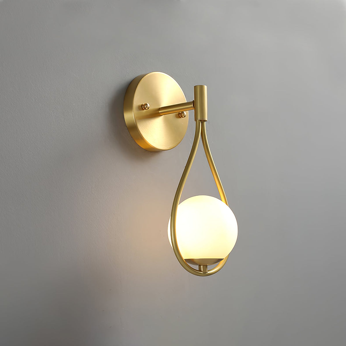 Icarila Moderne Minimaliste Vanité Laiton Verre Applique Murale - Neutralighting