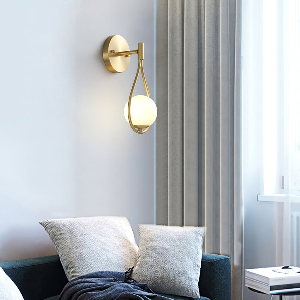 Icarila Moderne Minimaliste Vanité Laiton Verre Applique Murale - Neutralighting