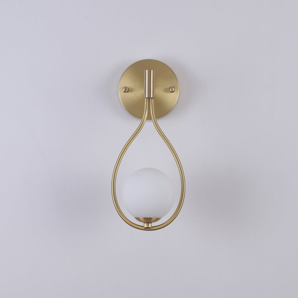 Icarila Moderne Minimaliste Vanité Laiton Verre Applique Murale - Neutralighting