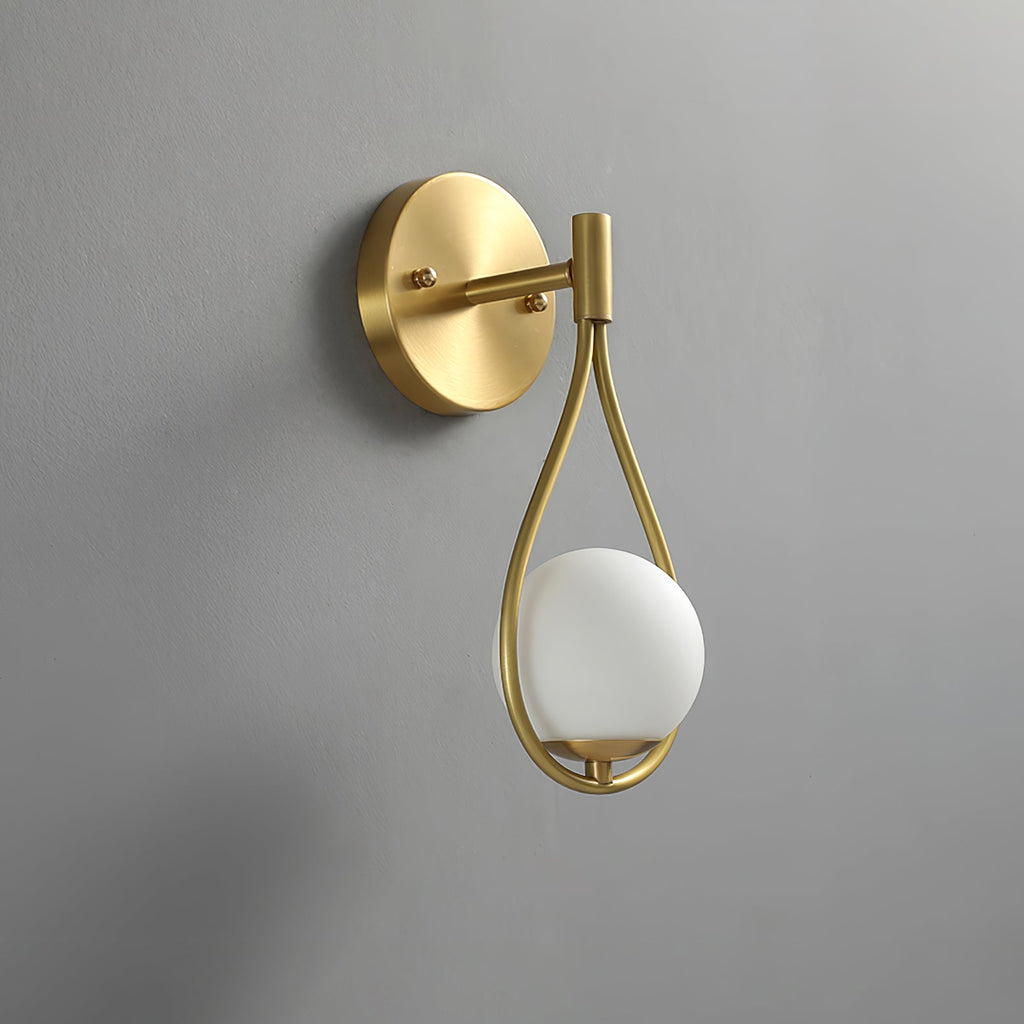 Icarila Moderne Minimaliste Vanité Laiton Verre Applique Murale - Neutralighting