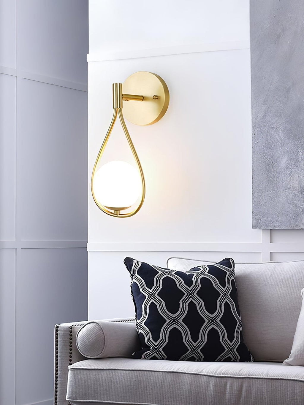 Icarila Moderne Minimaliste Vanité Laiton Verre Applique Murale - Neutralighting