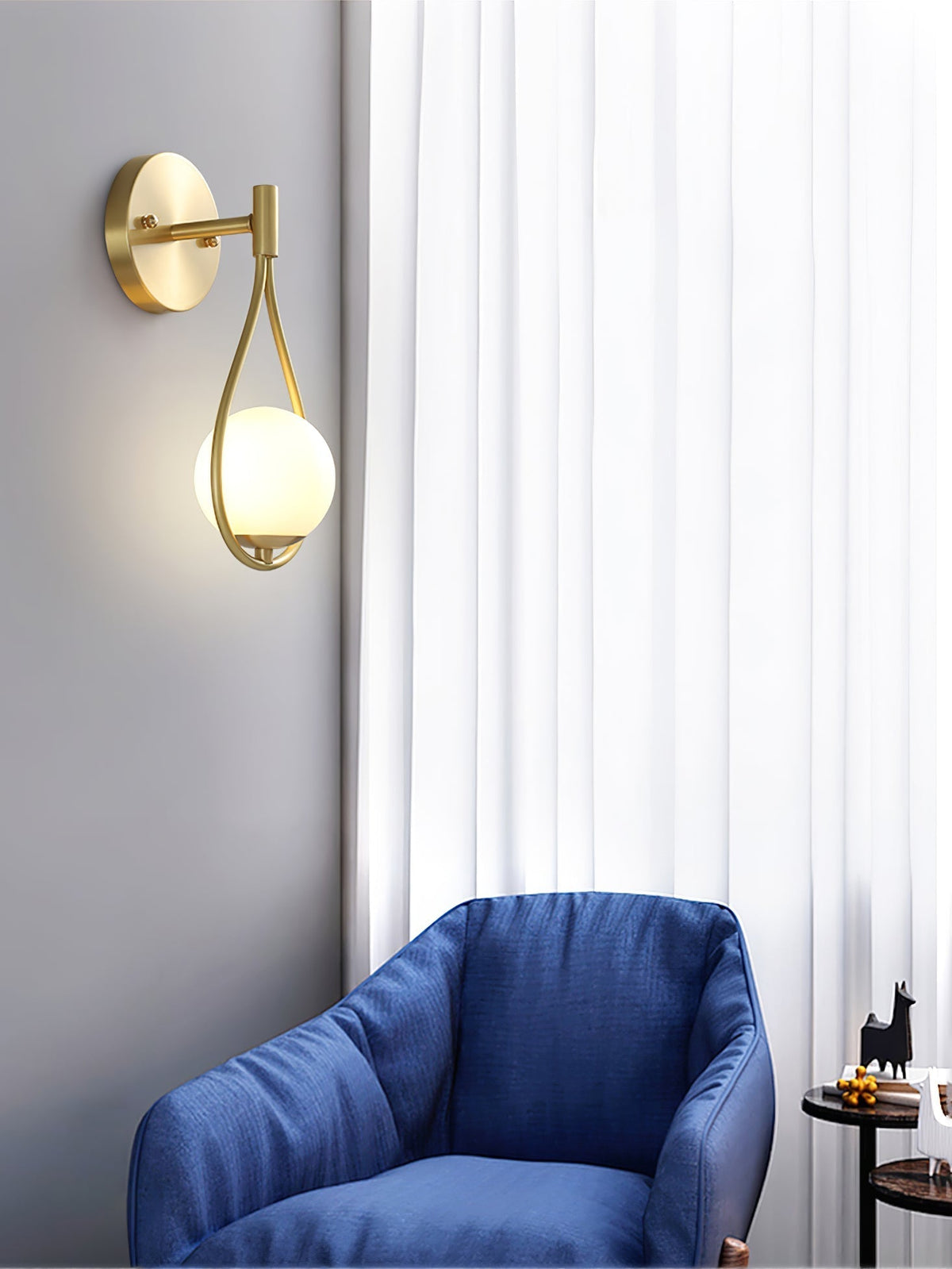 Icarila Moderne Minimaliste Vanité Laiton Verre Applique Murale - Neutralighting