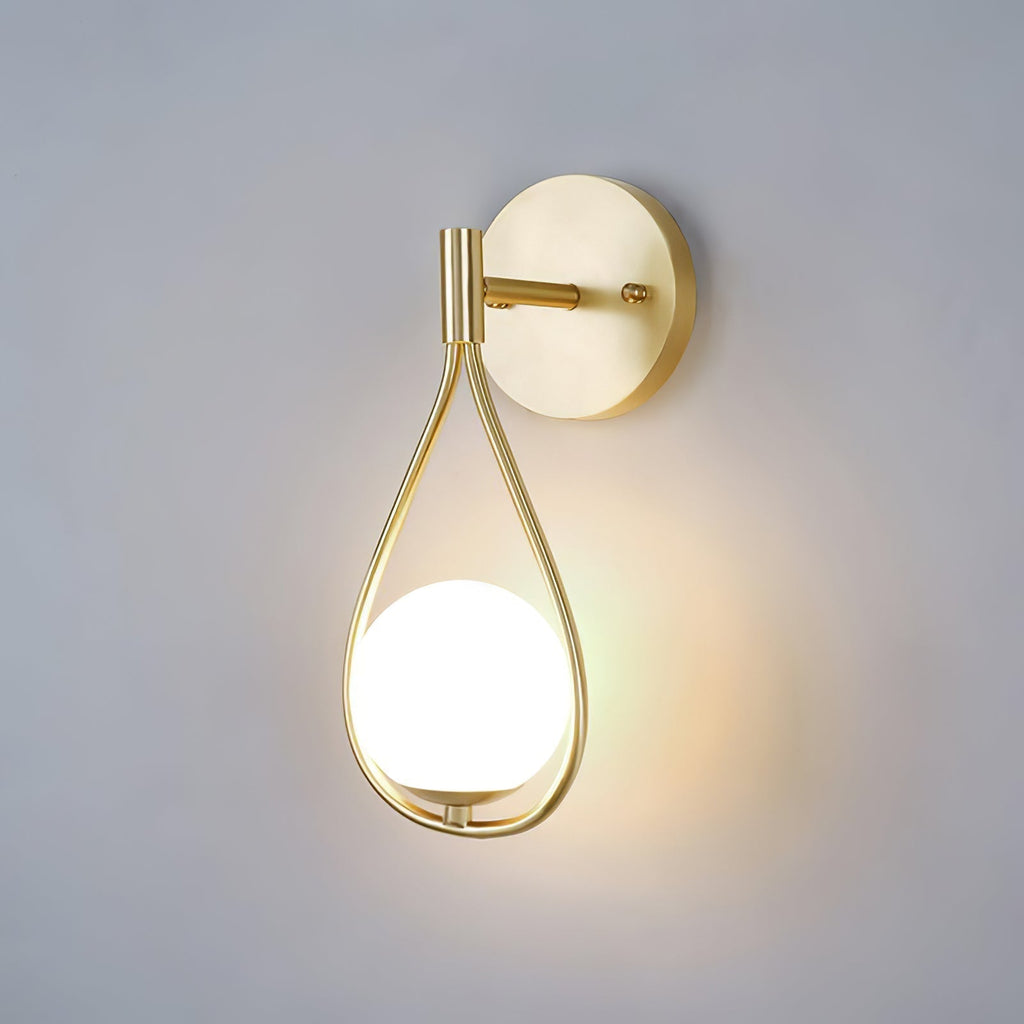 Icarila Moderne Minimaliste Vanité Laiton Verre Applique Murale - Neutralighting