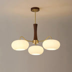 Lustra Chandelier en Laiton et Bois Kaki - Neutralighting