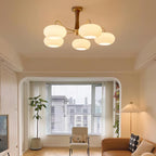 Lustra Chandelier en Laiton et Bois Kaki - Neutralighting