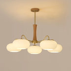 Candy Lustre Kaki en Laiton, Bois et Verre - Neutralighting