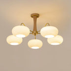 Candy Lustre Kaki en Laiton, Bois et Verre - Neutralighting