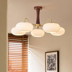 Candy Lustre Kaki en Laiton, Bois et Verre - Neutralighting