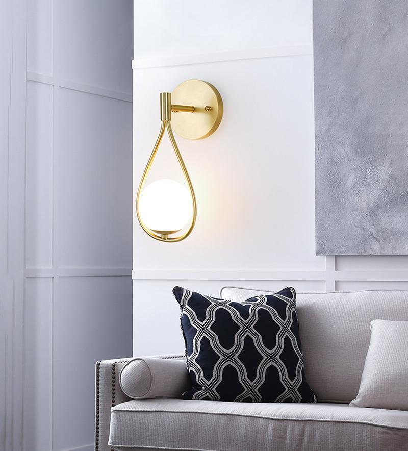 Icarila Moderne Minimaliste Vanité Laiton Verre Applique Murale - Neutralighting