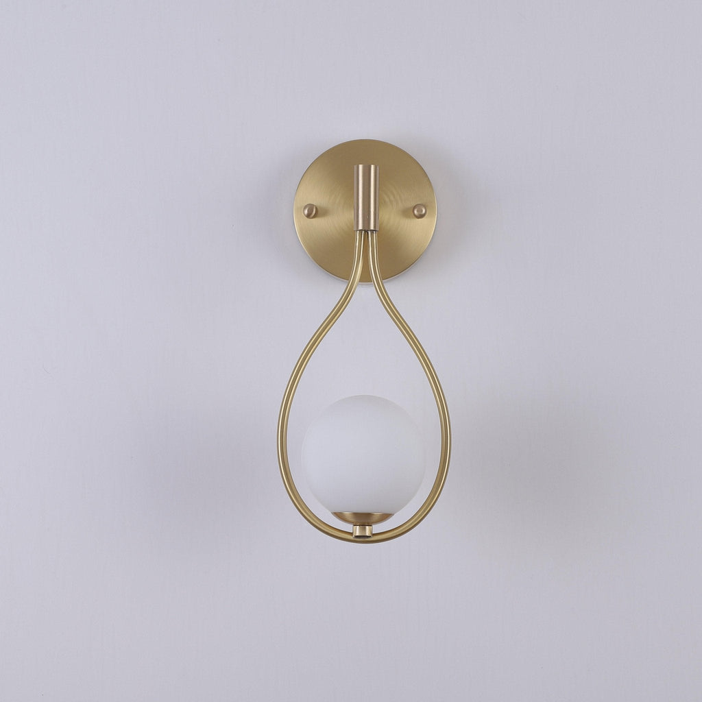 Icarila Moderne Minimaliste Vanité Laiton Verre Applique Murale - Neutralighting