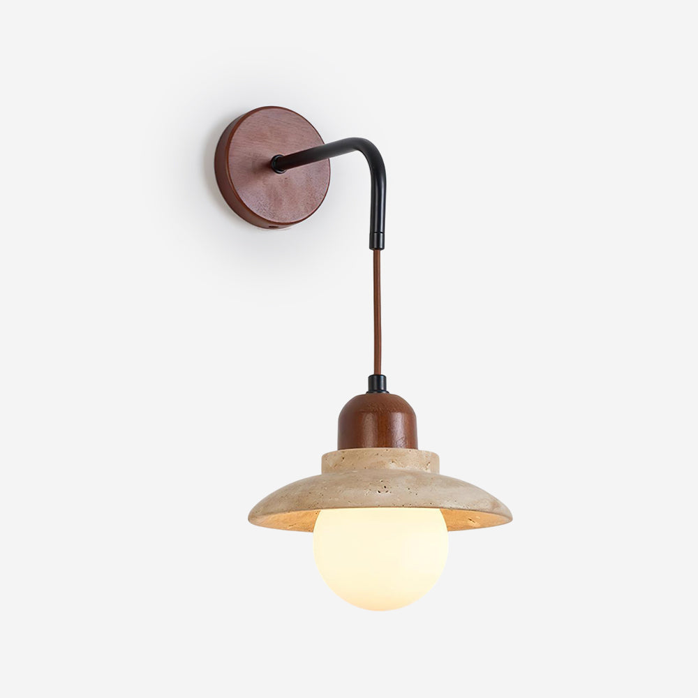 Ritta Applique Murale Sculpturale Travertin - Neutralighting