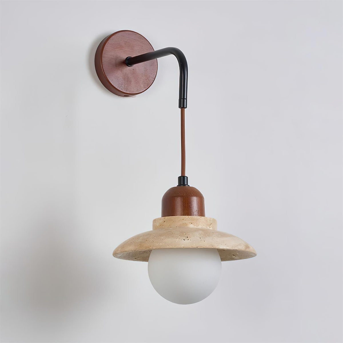 Ritta Applique Murale Sculpturale Travertin - Neutralighting