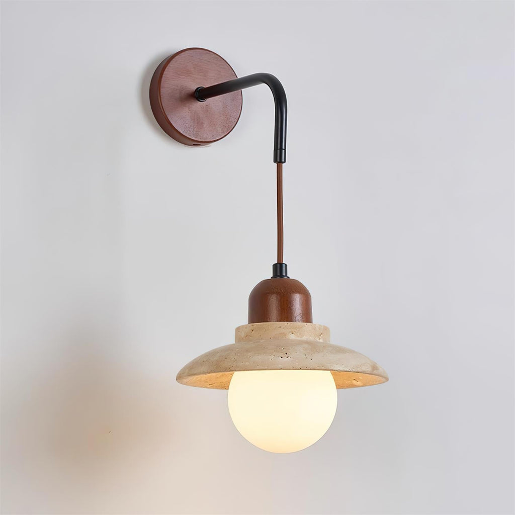 Ritta Applique Murale Sculpturale Travertin - Neutralighting