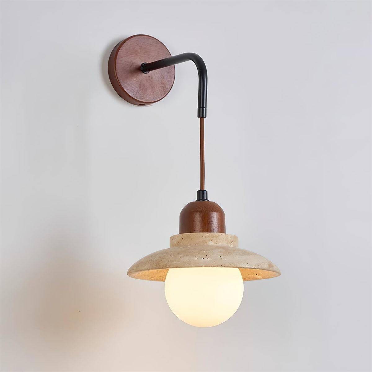 Ritta Applique Murale Sculpturale Travertin - Neutralighting