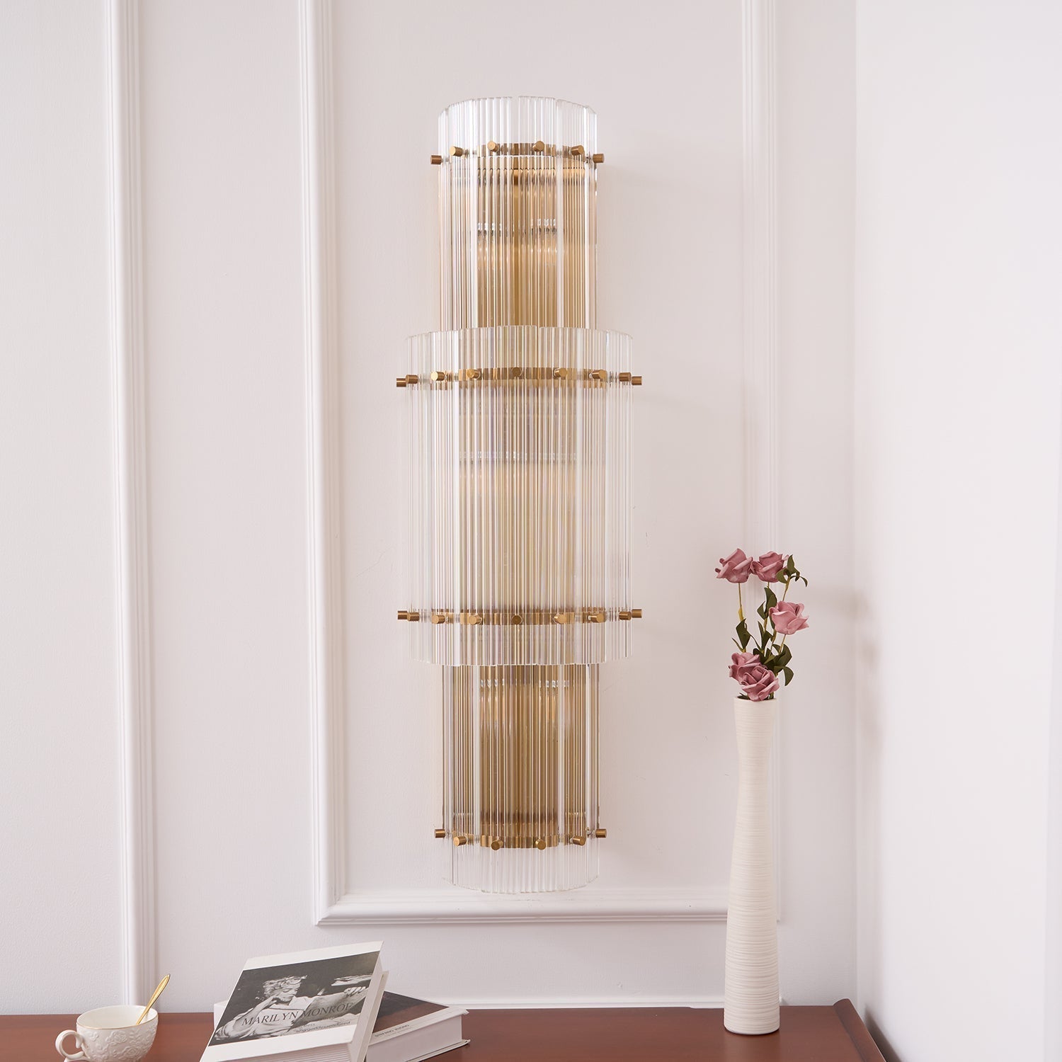 Aurora Applique Murale en Verre Cuivre Moderne - Neutralighting