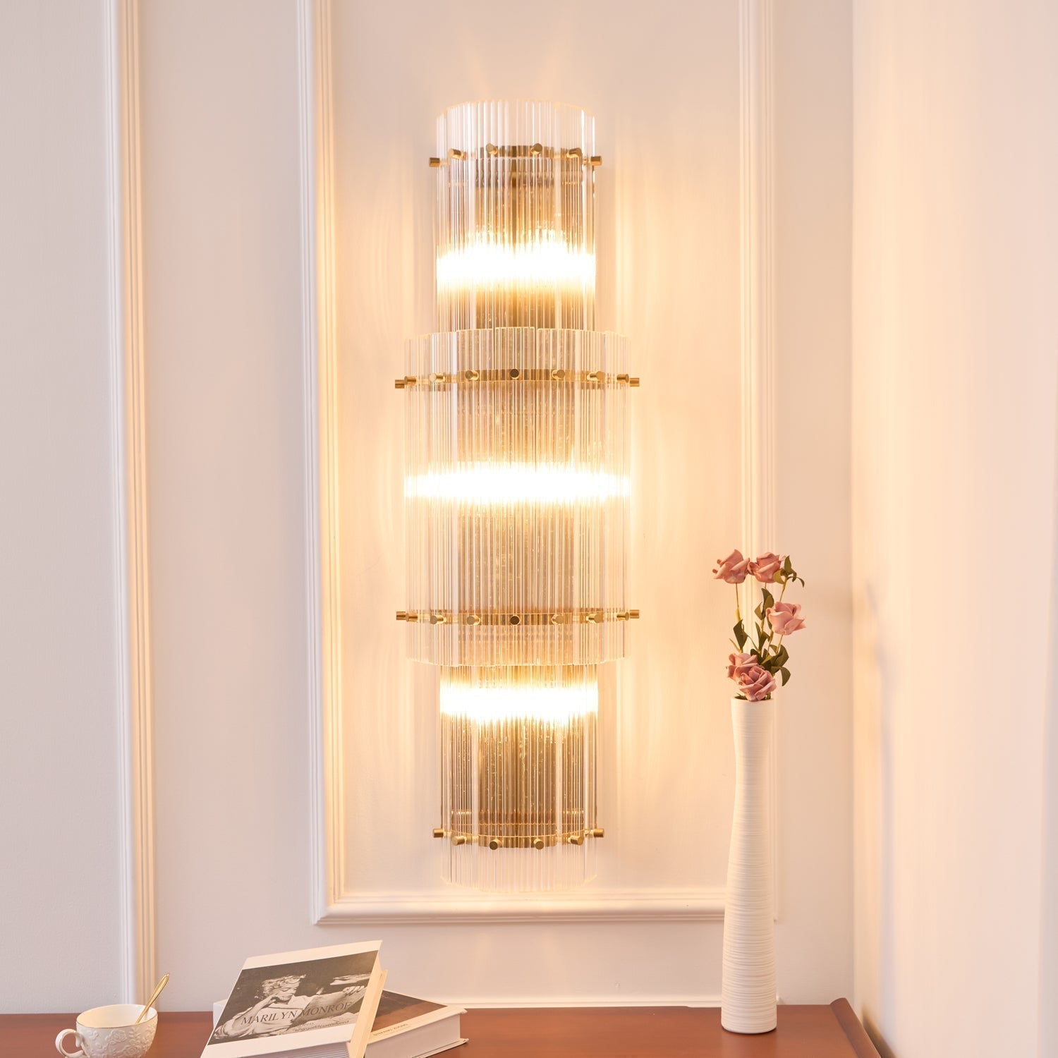 Aurora Applique Murale en Verre Cuivre Moderne - Neutralighting