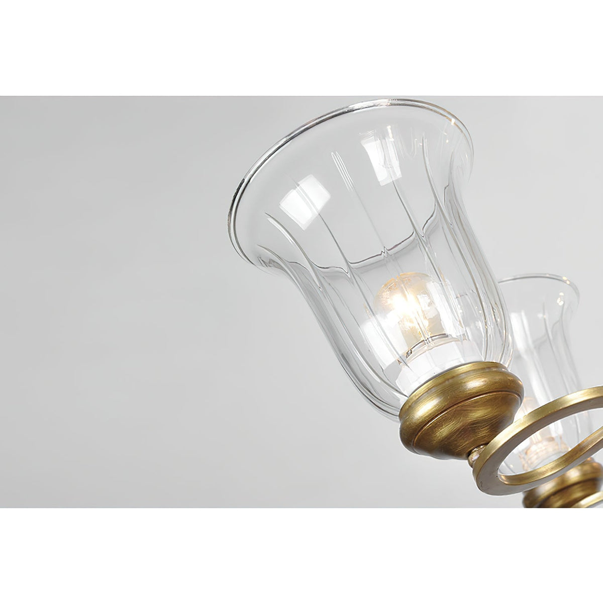 Ethos Prime Élégance Laiton Métal Verre Lustre - Neutralighting