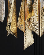 Nyvinia Verre Plume Forme Lustre - Neutralighting