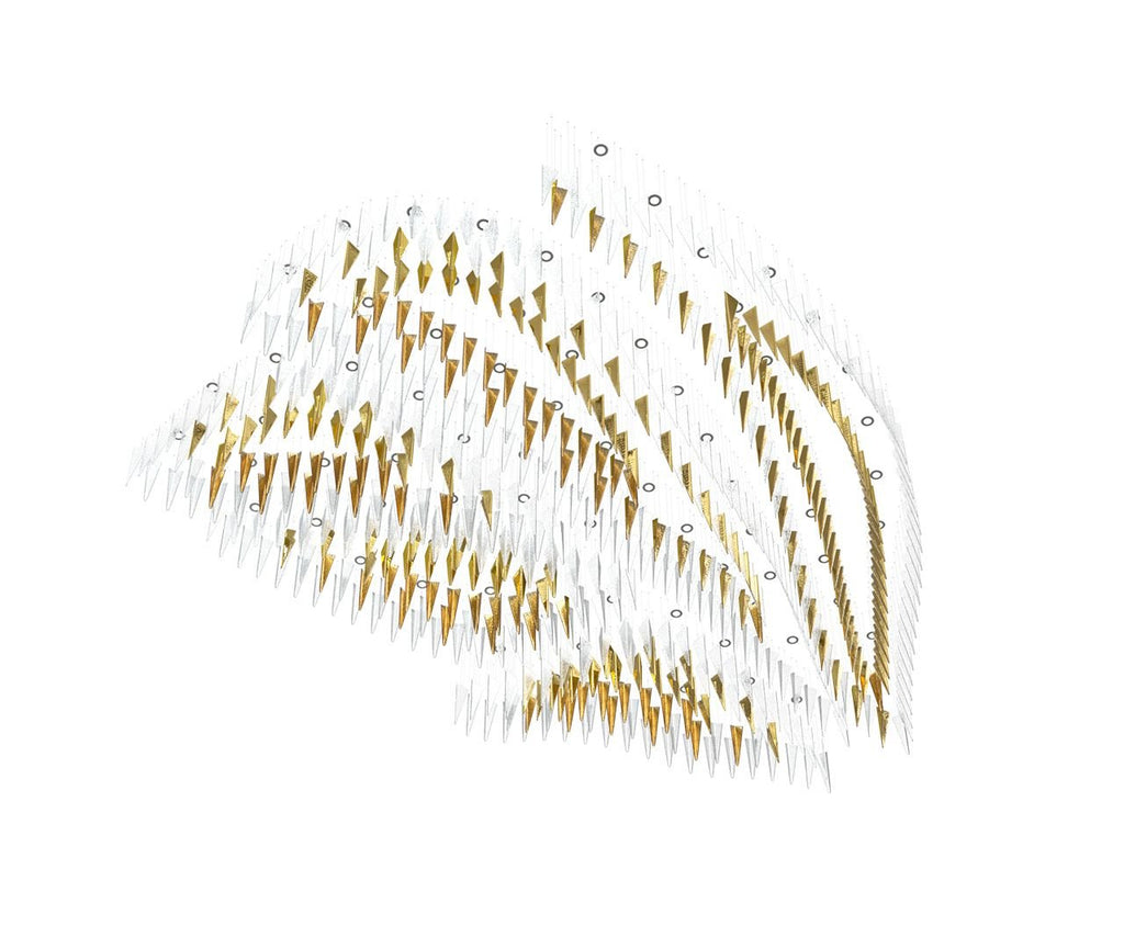 Nyvinia Verre Plume Forme Lustre - Neutralighting