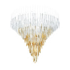 Nyvinia Verre Plume Forme Lustre - Neutralighting