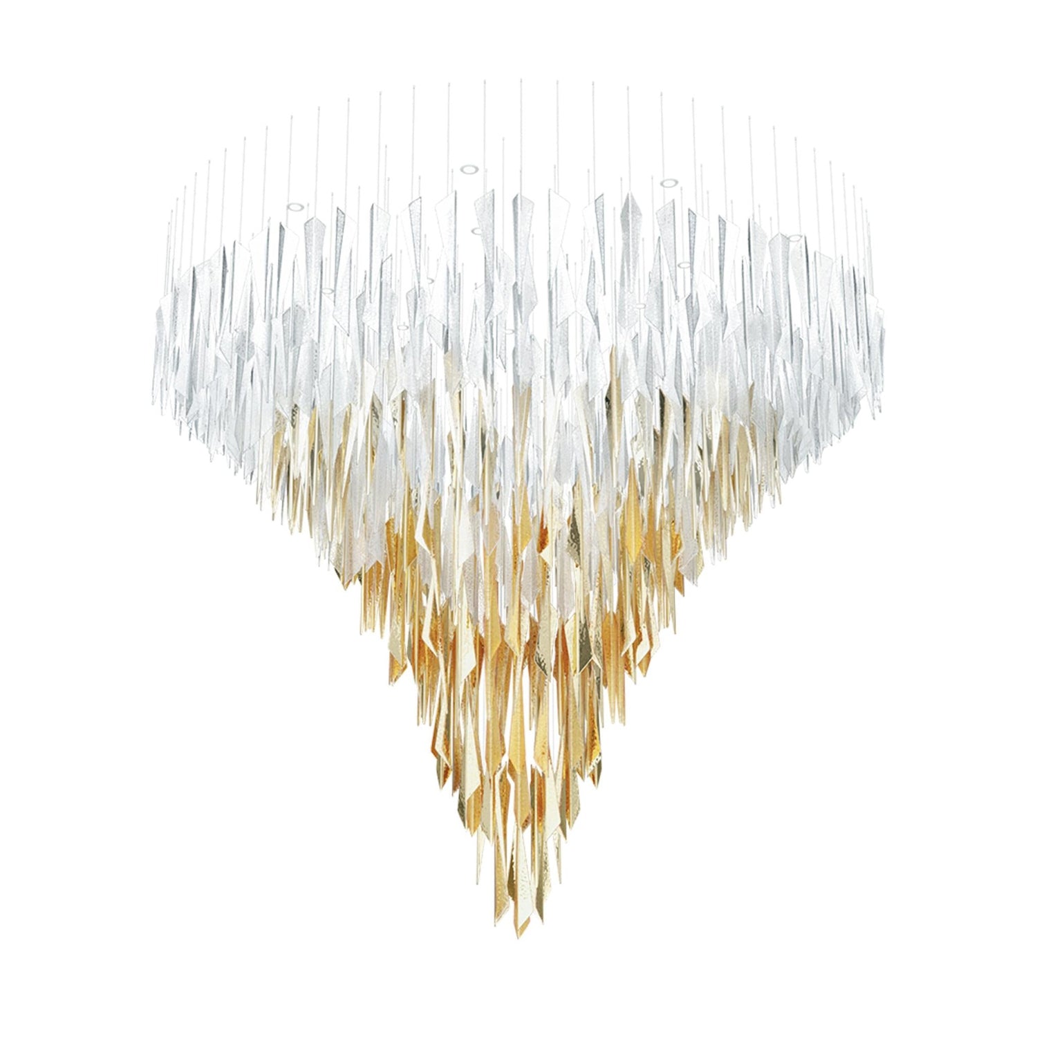 Nyvinia Verre Plume Forme Lustre - Neutralighting