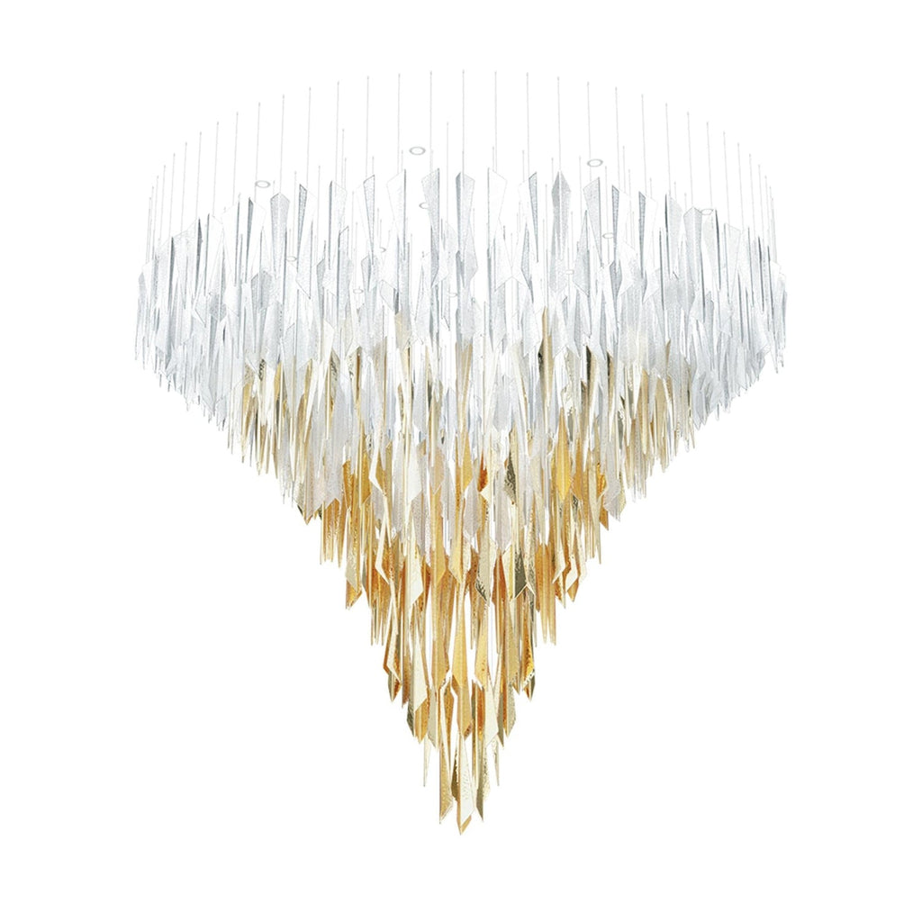 Nyvinia Verre Plume Forme Lustre - Neutralighting