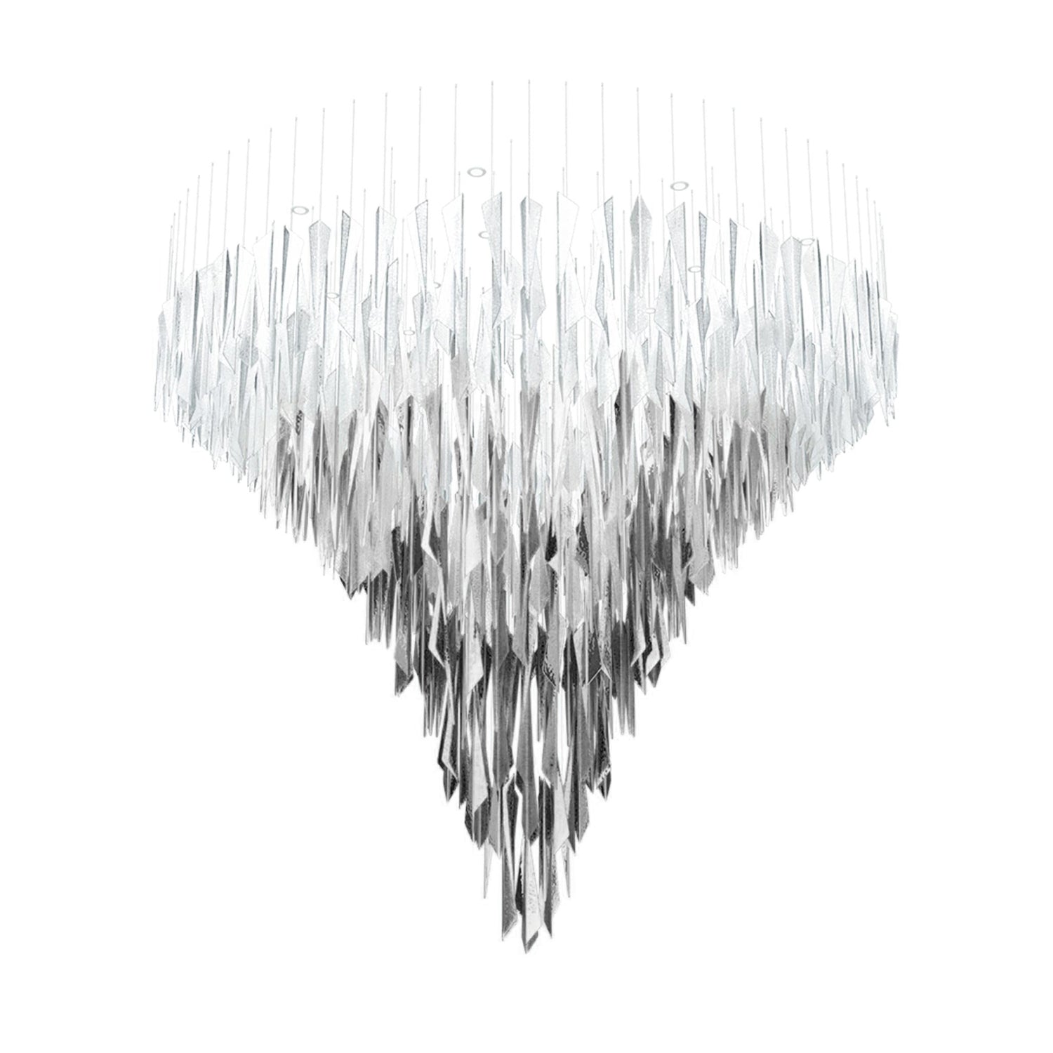 Nyvinia Verre Plume Forme Lustre - Neutralighting