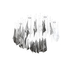 Nyvinia Verre Plume Forme Lustre - Neutralighting