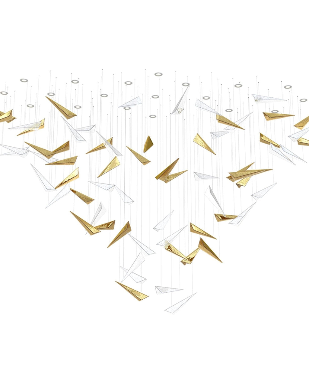 Nyvinia Verre Plume Forme Lustre - Neutralighting