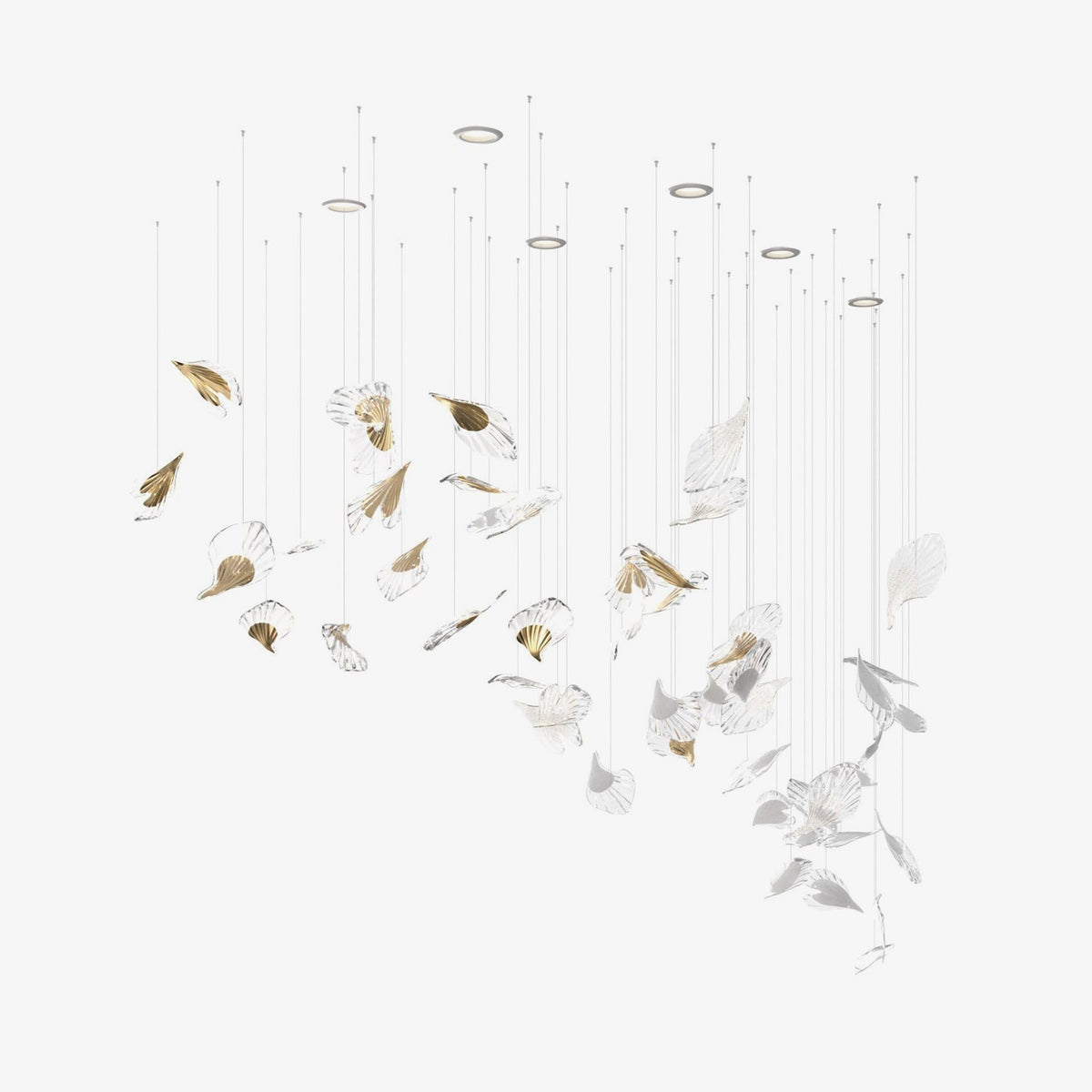 Asorus Artistique Feuille Forme Lustre - Neutralighting