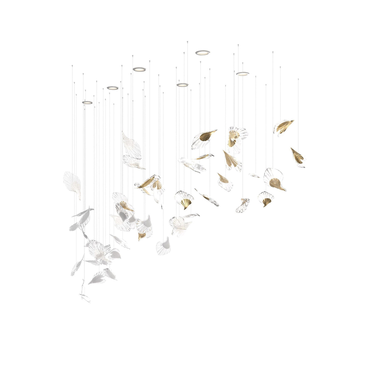 Asorus Artistique Feuille Forme Lustre - Neutralighting