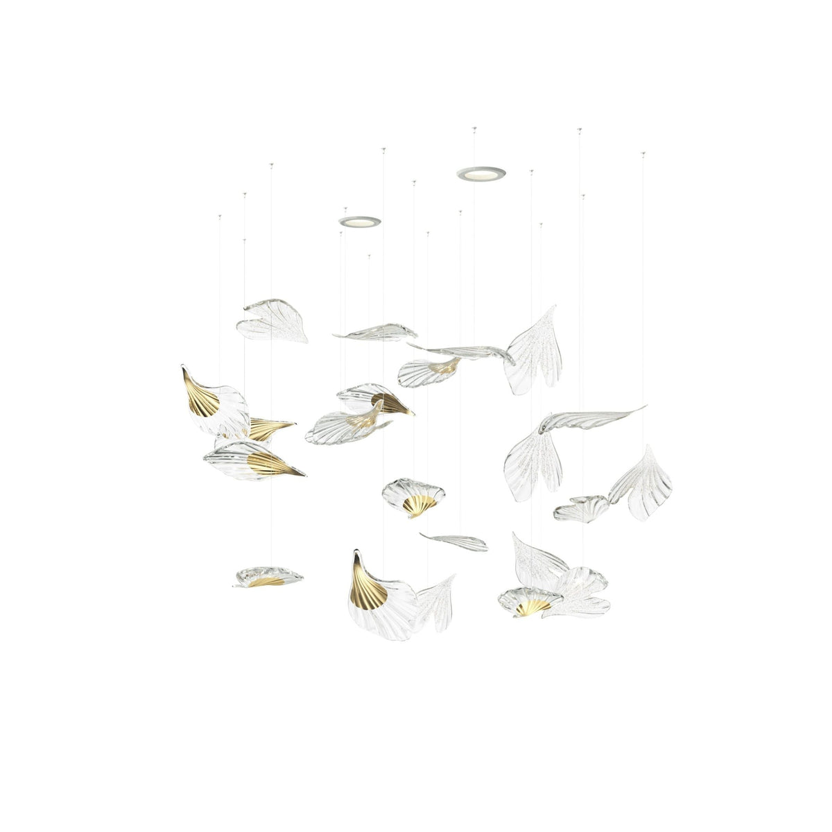 Asorus Artistique Feuille Forme Lustre - Neutralighting