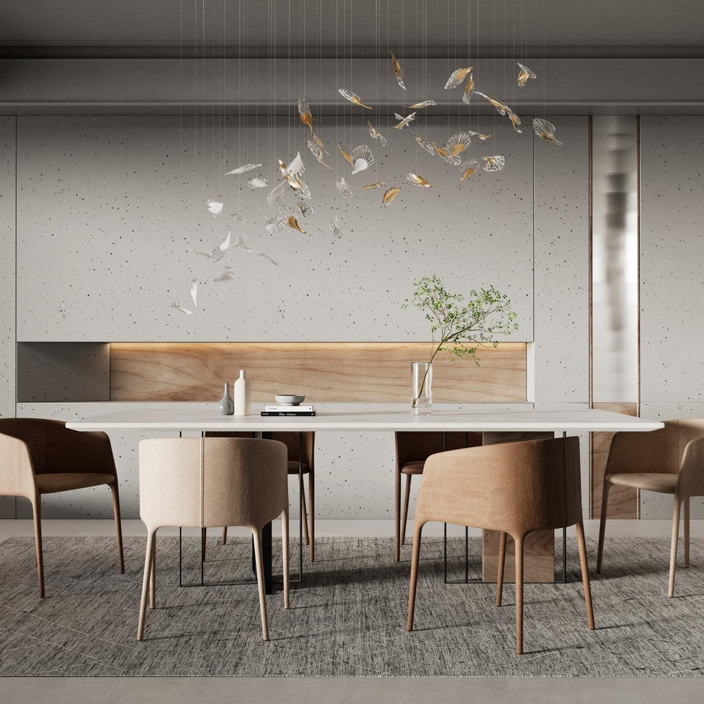 Asorus Artistique Feuille Forme Lustre - Neutralighting
