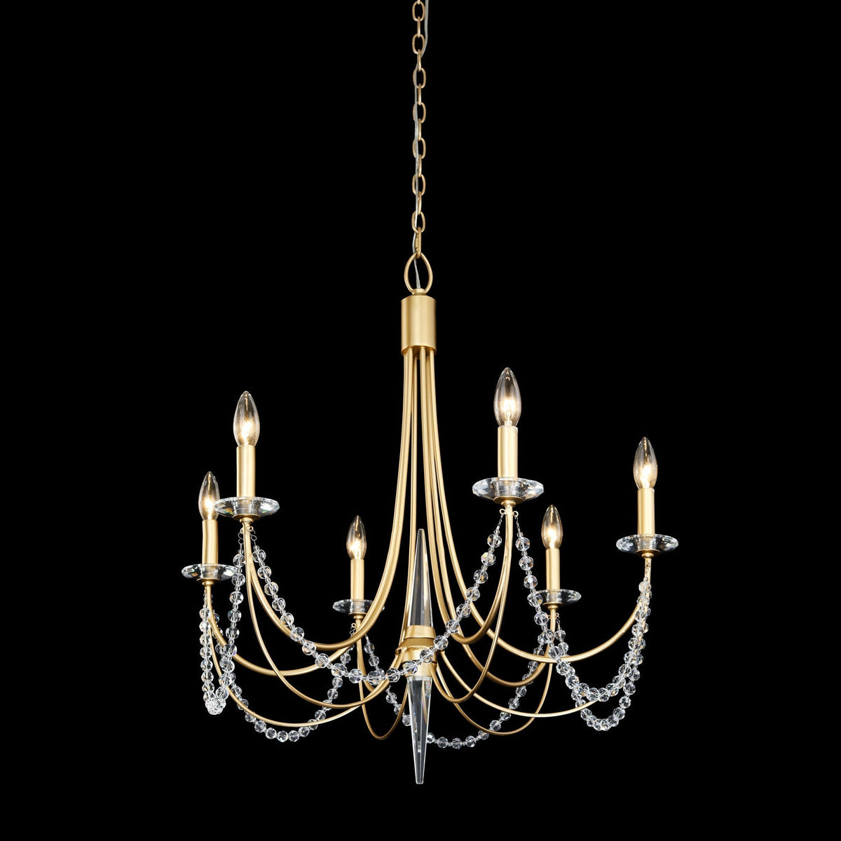 Purelux Postmodern Luxe Laiton Métal Cristal Lustre - Neutralighting