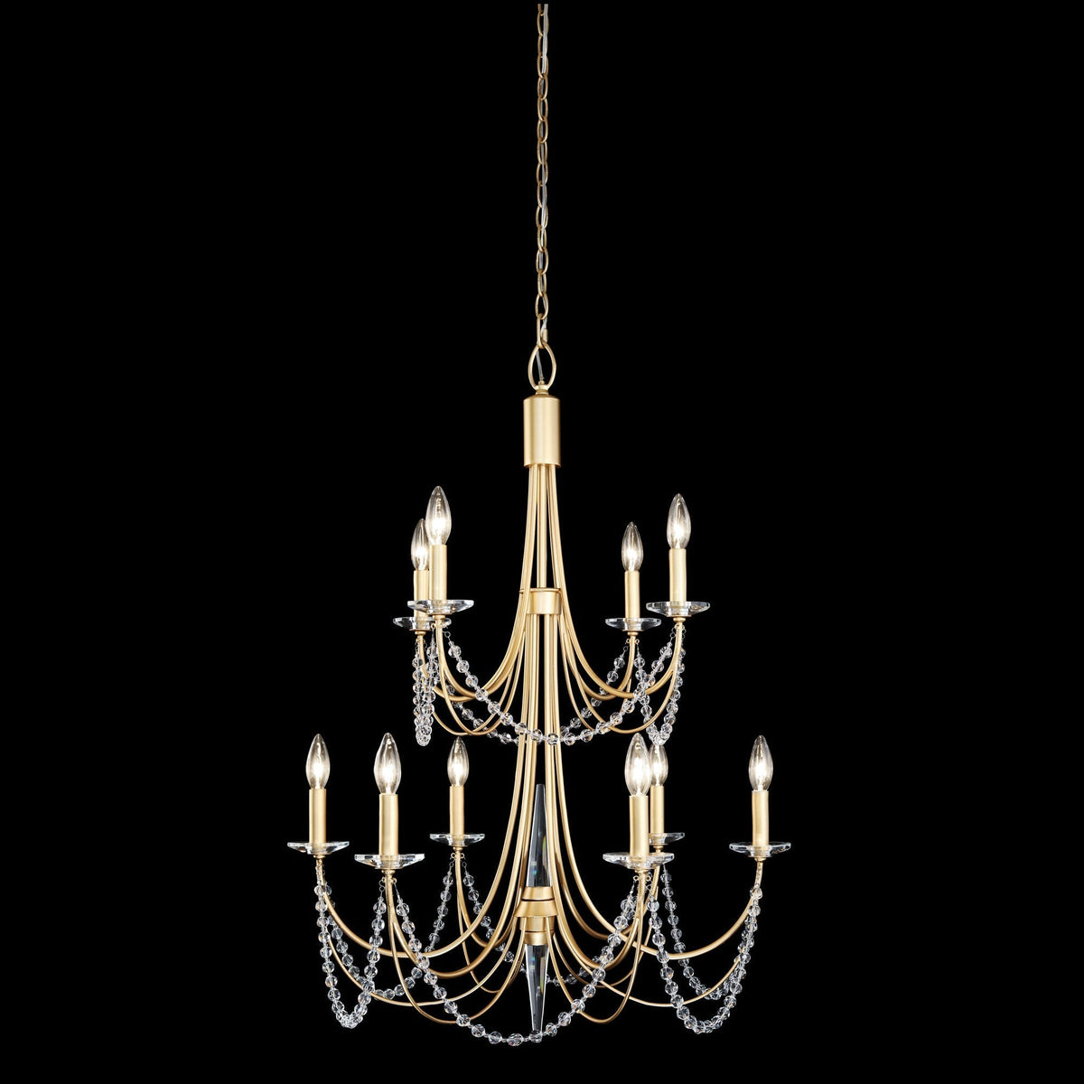 Purelux Postmodern Luxe Laiton Métal Cristal Lustre - Neutralighting