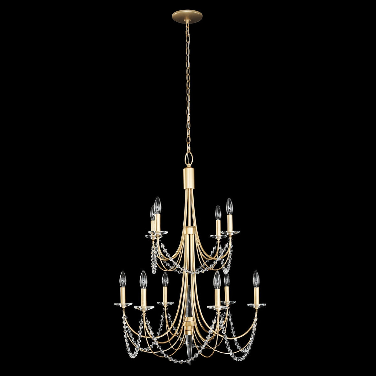 Purelux Postmodern Luxe Laiton Métal Cristal Lustre - Neutralighting