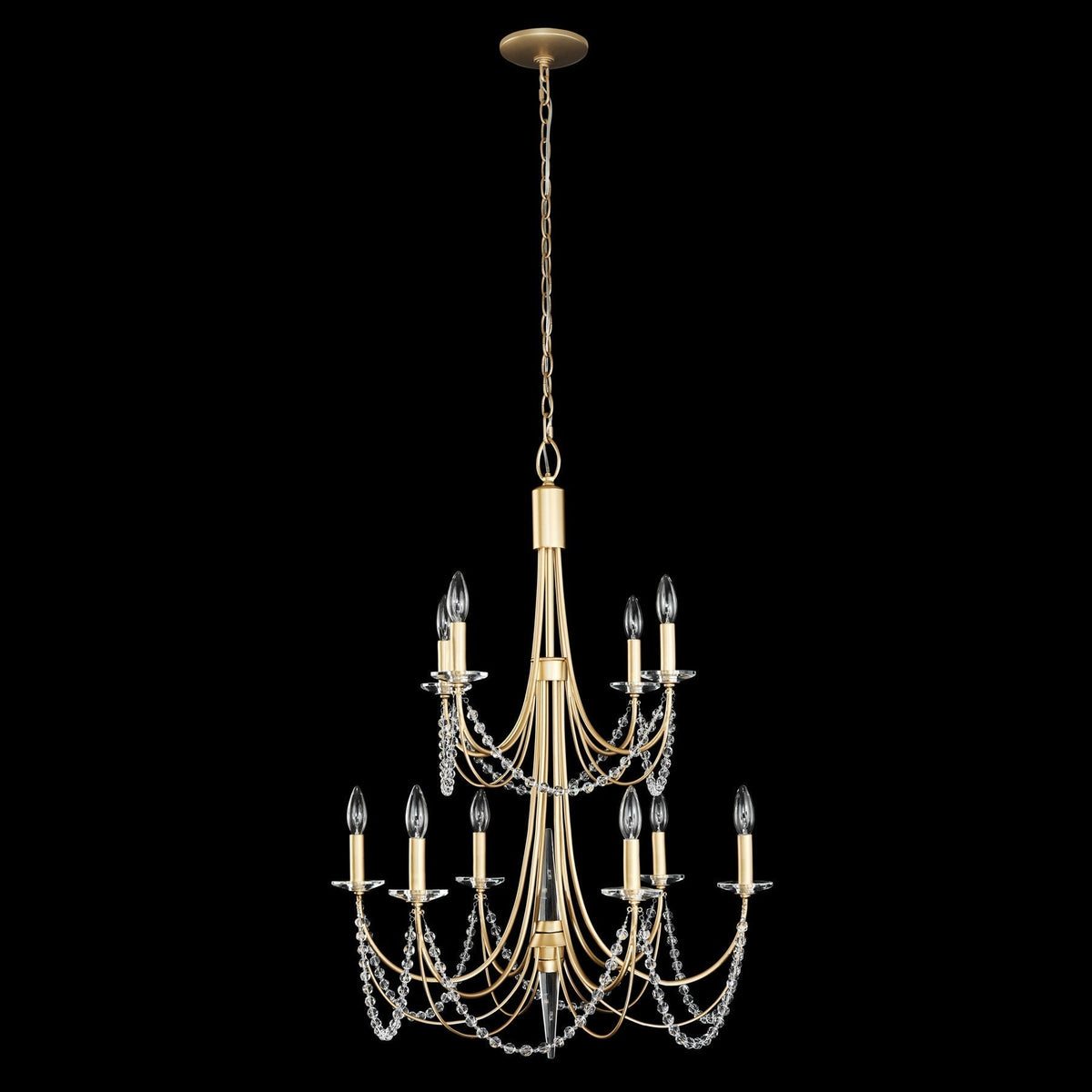Purelux Postmodern Luxe Laiton Métal Cristal Lustre - Neutralighting