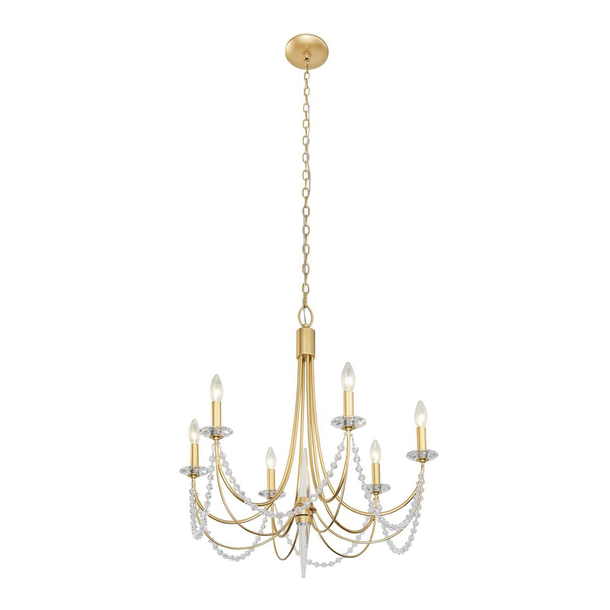 Purelux Postmodern Luxe Laiton Métal Cristal Lustre - Neutralighting